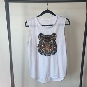 Sequin tiger tank
